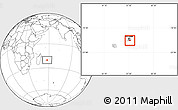 Blank Location Map of Grand Port, highlighted country, within the entire country