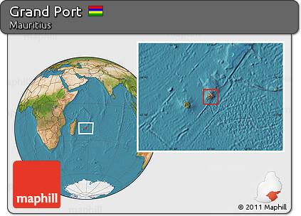Satellite Location Map of Grand Port