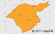Political Simple Map of Grand Port, cropped outside