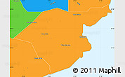 Political Simple Map of Grand Port