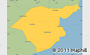 Savanna Style Simple Map of Grand Port