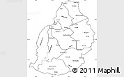 Blank Simple Map of Mauritius