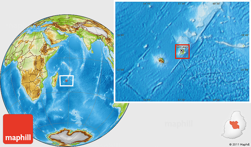 Physical Location Map of Moka