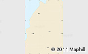 Classic Style Simple Map of Pamplemousses, single color outside