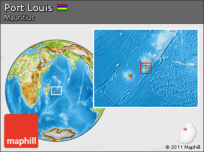 Physical Location Map of Port Louis