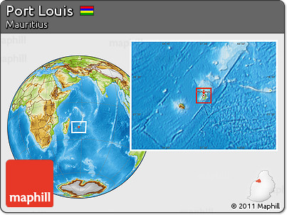 Physical Location Map of Port Louis