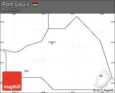 Blank Simple Map of Port Louis