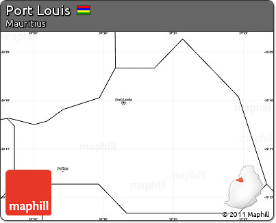 Blank Simple Map of Port Louis