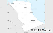Silver Style Simple Map of Riviere du Rempart