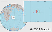 Gray Location Map of Savanne