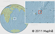 Savanna Style Location Map of Savanne, hill shading