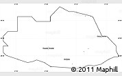 Blank Simple Map of Savanne, cropped outside