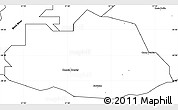Blank Simple Map of Savanne
