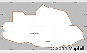 Gray Simple Map of Savanne, cropped outside