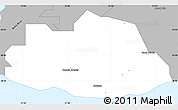 Gray Simple Map of Savanne