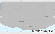 Gray Simple Map of Savanne, single color outside