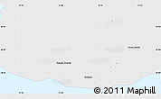 Political Simple Map of Savanne, single color outside