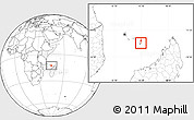 Savanna Style Location Map of Mayotte, blank outside