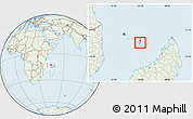 Savanna Style Location Map of Mayotte, lighten
