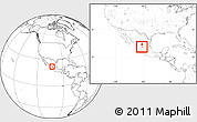 Blank Location Map of Calvillo, within the entire country