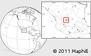 Blank Location Map of Calvillo, highlighted parent region