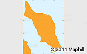 Political Simple Map of Isla San Jose