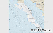 Classic Style Map of Baja California Sur