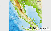 Physical 3D Map of Ensenada