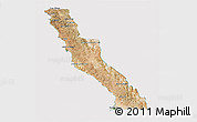 Satellite 3D Map of Ensenada, cropped outside