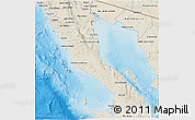 Shaded Relief 3D Map of Ensenada