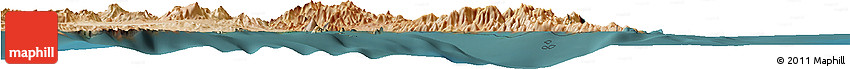 Satellite Horizon Map of Isla Angel De La Guarda