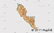 Satellite Map of Isla Angel de la Guarda, cropped outside