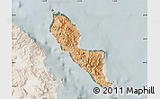 Satellite Map of Isla Angel de la Guarda, lighten