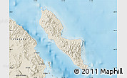 Shaded Relief Map of Isla Angel de la Guarda