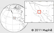 Blank Location Map of Isla San Lorenzo