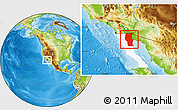 Physical Location Map of Mexicali, highlighted parent region