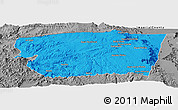 Political Panoramic Map of Tecate, desaturated