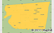 Savanna Style Simple Map of Tecate, single color outside