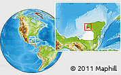 Physical Location Map of Calkini, highlighted parent region