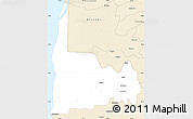 Classic Style Simple Map of Calkini