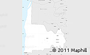 Silver Style Simple Map of Calkini