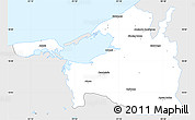 Silver Style Simple Map of Carmen, single color outside