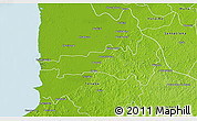 Physical 3D Map of Hecelchakan