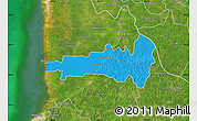 Political Map of Hecelchakan, satellite outside