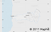 Silver Style Map of Hecelchakan, single color outside