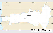 Classic Style Simple Map of Hecelchakan, single color outside