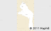 Classic Style Simple Map of Hopelchen, single color outside