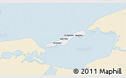 Classic Style 3D Map of Isla de Terminos, single color outside