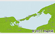 Physical 3D Map of Isla de Terminos