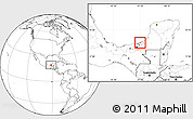 Blank Location Map of Isla de Terminos